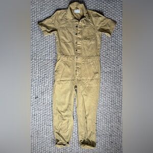 Everlane shortsleeve cotton jumpsuit